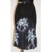Idaida negra flowery skirt